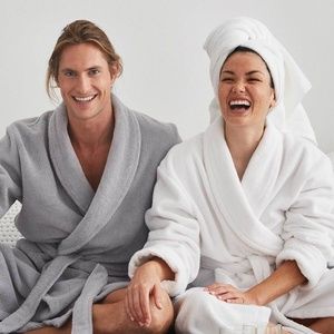 *3 for $12 sale* Super plush fleece white robe